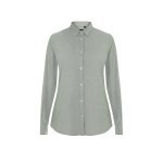 VL PRITHVI WOMEN. Cămașă Oxford (180 g/m&sup2;) pentru femei, confecționată din bumbac (50%), poliester (45%) și elastan (5%) - Verde