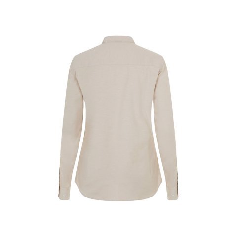 VL PRITHVI WOMEN. Cămașă Oxford (180 g/m&sup2;) pentru femei, confecționată din bumbac (50%), poliester (45%) și elastan (5%) - Natural deschis