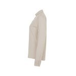 VL PRITHVI WOMEN. Cămașă Oxford (180 g/m&sup2;) pentru femei, confecționată din bumbac (50%), poliester (45%) și elastan (5%) - Natural deschis