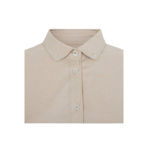 VL PRITHVI WOMEN. Cămașă Oxford (180 g/m&sup2;) pentru femei, confecționată din bumbac (50%), poliester (45%) și elastan (5%) - Natural deschis