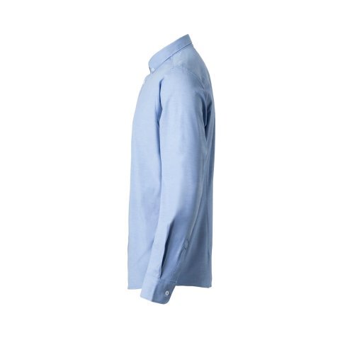 VL PRITHVI MAN. Męska koszula Oxford (180 g/m&sup2;) z bawełny (50%), poliestru (45%) i elastanu (5%) - Granatowy