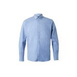 VL PRITHVI MAN. Męska koszula Oxford (180 g/m&sup2;) z bawełny (50%), poliestru (45%) i elastanu (5%) - Granatowy