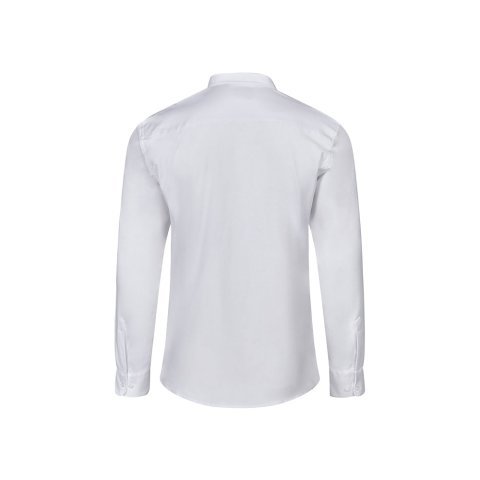 VL PRITHVI MAN. Męska koszula Oxford (180 g/m&sup2;) z bawełny (50%), poliestru (45%) i elastanu (5%) - Biały