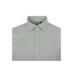 VL PRITHVI MAN. Męska koszula Oxford (180 g/m&sup2;) z bawełny (50%), poliestru (45%) i elastanu (5%) - Zielony