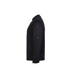 VL AGNI. Giacca da cucina unisex (190 g/m&sup2;), realizzata in cotone (35%) e poliestere riciclato (65%) - Nero