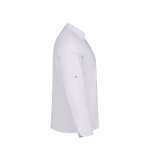 VL AGNI. Giacca da cucina unisex (190 g/m&sup2;), realizzata in cotone (35%) e poliestere riciclato (65%) - Bianco