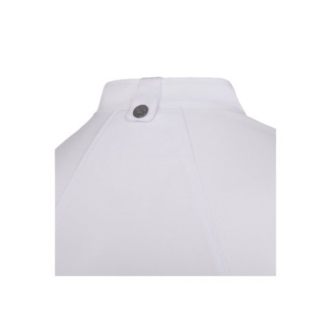 VL AGNI. Giacca da cucina unisex (190 g/m&sup2;), realizzata in cotone (35%) e poliestere riciclato (65%) - Bianco