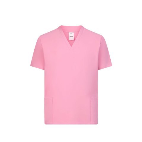 VL FLORA. Tuniek met korte mouwen (140 g/m&sup2;) gemaakt van 100% microvezel - Roze