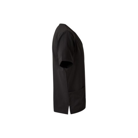VL FLORA. Tuniek met korte mouwen (140 g/m&sup2;) gemaakt van 100% microvezel - Zwart