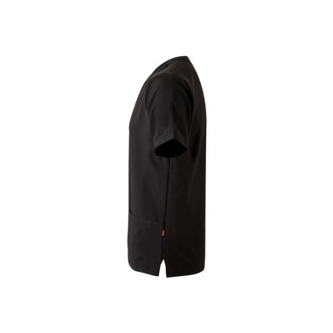 VL FLORA. Tuniek met korte mouwen (140 g/m&sup2;) gemaakt van 100% microvezel - Zwart