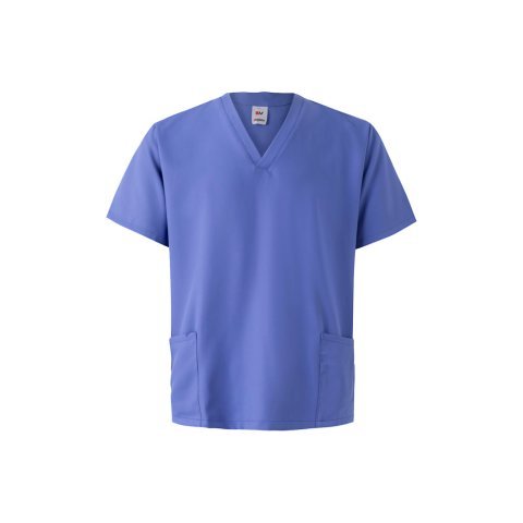 VL FLORA. Tuniek met korte mouwen (140 g/m&sup2;) gemaakt van 100% microvezel - Blauw