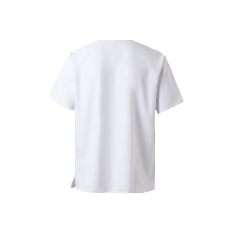 VL FLORA. Tuniek met korte mouwen (140 g/m&sup2;) gemaakt van 100% microvezel - Wit