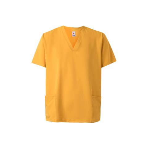 VL FLORA. Tuniek met korte mouwen (140 g/m&sup2;) gemaakt van 100% microvezel - Geel