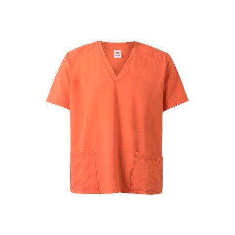 VL FLORA. Tuniek met korte mouwen (140 g/m&sup2;) gemaakt van 100% microvezel - Oranje