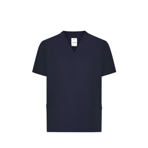 VL FLORA. Tuniek met korte mouwen (140 g/m&sup2;) gemaakt van 100% microvezel - Marineblauw