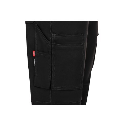 VL NYMPHS. 4-Xtreme trousers in twill (280 g/m&sup2;) made from EME elastomultiester (100%) - Black