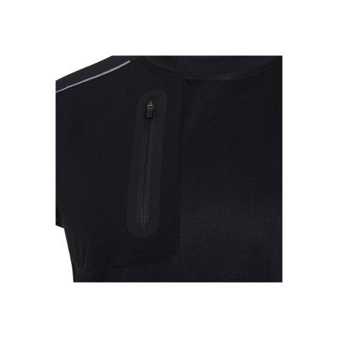 VL RHEA. Техническа тениска от пике (110 g/m&sup2;), изработена от 100% рециклиран полиестер - черно