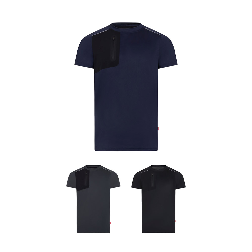 VL RHEA. T-shirt tecnica a Waffle (110 g/m²), realizzata in poliestere riciclato al 100%