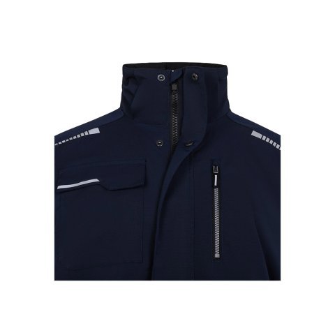 VL NYX. Vattert jakke (180 g/m&sup2;), laget av resirkulert polyester (50 %) og polyester (50 %) - Marinebl&aring;