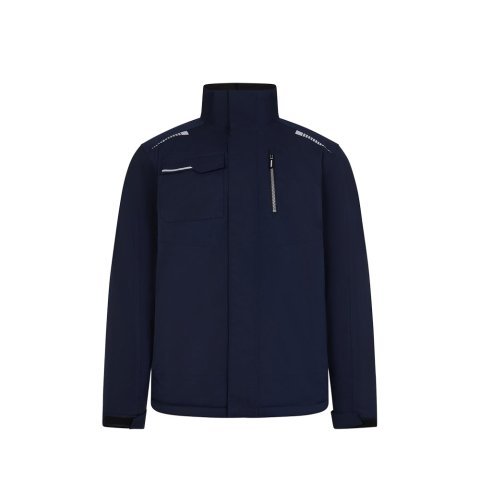VL NYX. Vattert jakke (180 g/m&sup2;), laget av resirkulert polyester (50 %) og polyester (50 %) - Marinebl&aring;