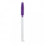 JADE. Esferogr&aacute;fica em PP com corpo em branco - Roxo