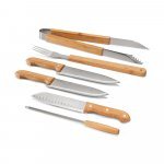 KABSA. Set med grillredskap i bambul&aring;da - Naturf&auml;rg