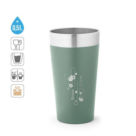GRACE. Termosmugg i rostfritt st&aring;l 540 mL
