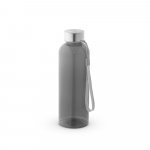 ENDERS M. Garrafa em PET reciclado (100% rPET) com acabamento transl&uacute;cido brilhante 600 mL - Preto