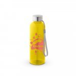 ENDERS M. Garrafa em PET reciclado (100% rPET) com acabamento transl&uacute;cido brilhante 600 mL - Amarelo