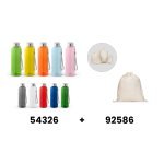ENDERS M. Garrafa em PET reciclado (100% rPET) com acabamento transl&uacute;cido brilhante 600 mL
