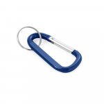MATTHEW. Aluminium carabiner with keyring - Royal blue