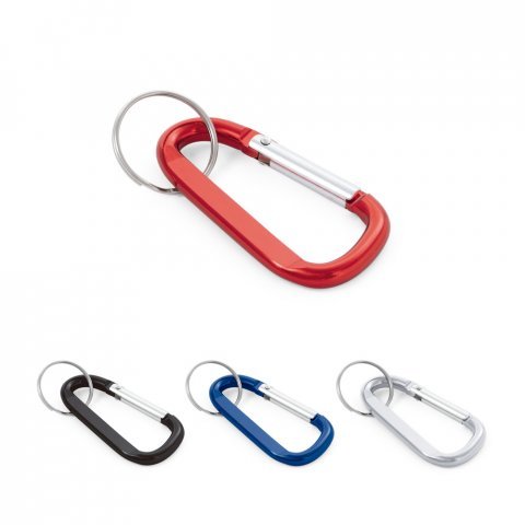 MATTHEW. Aluminium carabiner with keyring