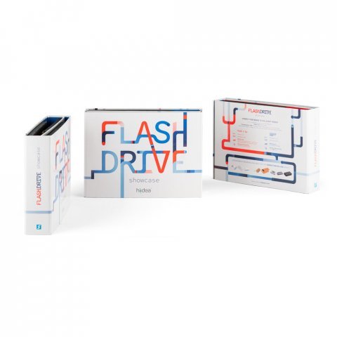 FLASH DRIVE SHOWCASE. Pr&eacute;sentoir de cl&eacute;s USB - Panach&eacute;