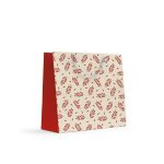 LARGE HORIZONTAL BAG. Sacchetto di carta riciclata al 100% - 301 - Bianco