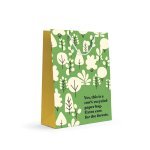LARGE VERTICAL BAG. 100% recycled paper bag