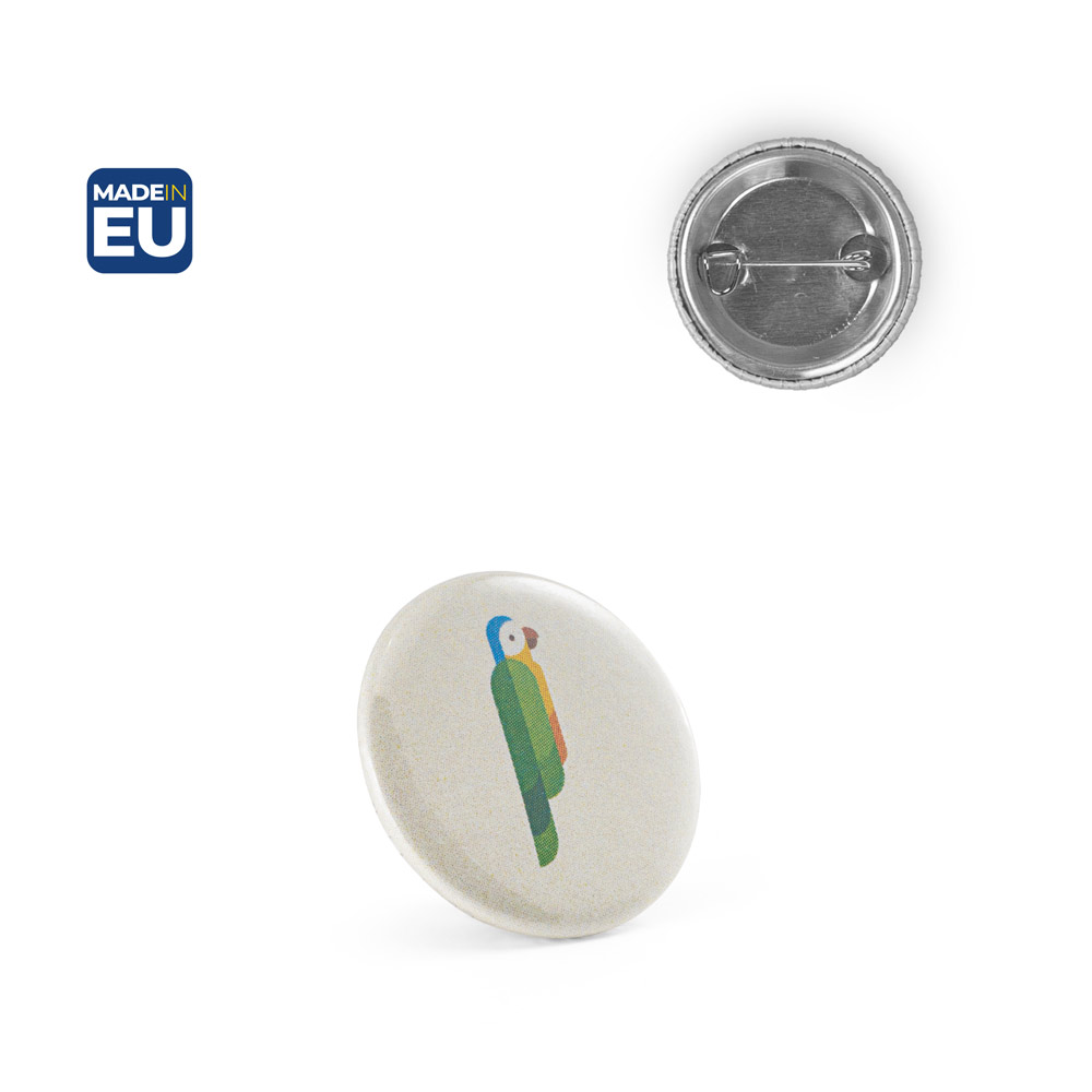 Pin redondo com alfinente — Personalizado