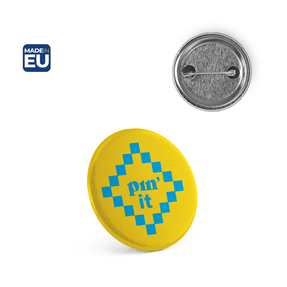 Pin redondo com alfinente — Personalizado