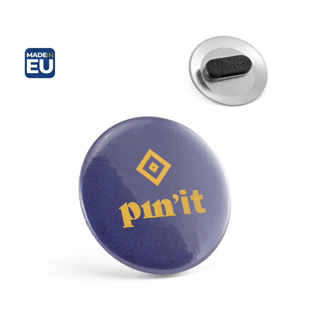 Pin redondo com fecho magnético duplo — Personalizado