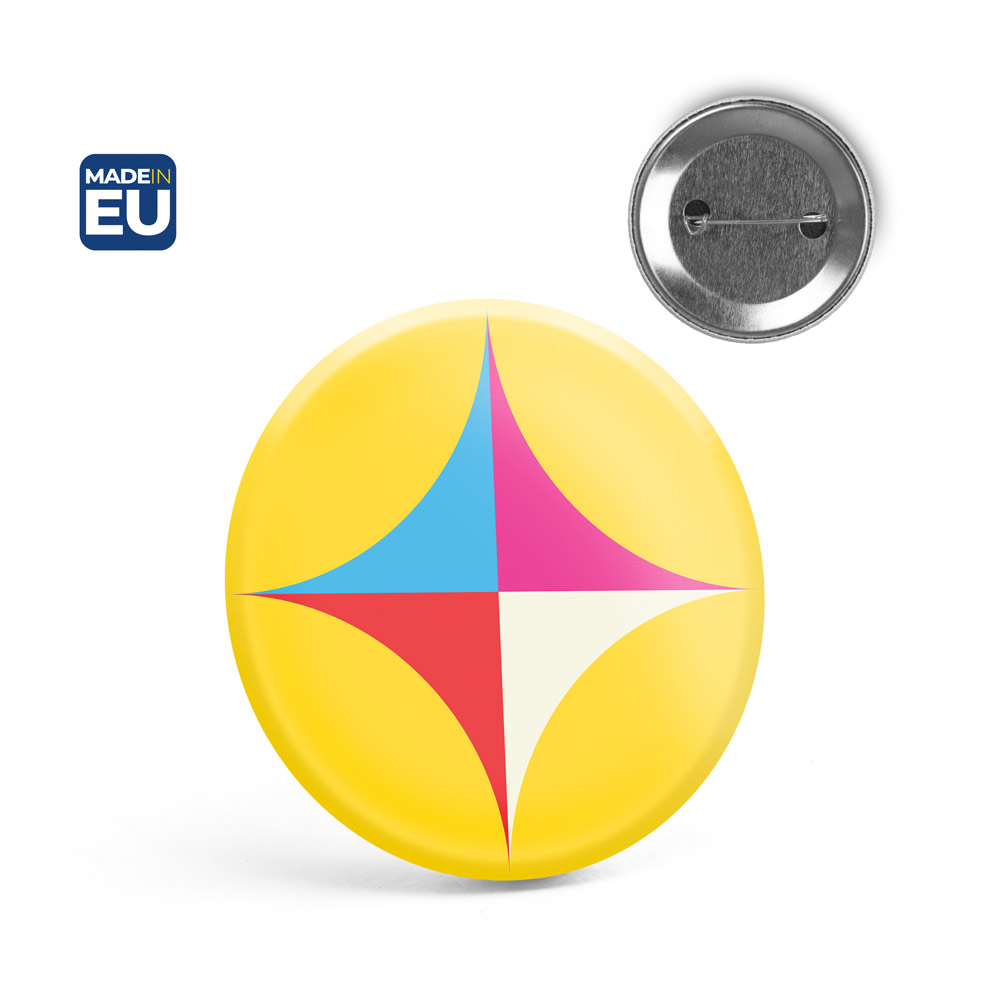 Pin redondo com alfinente — Personalizado