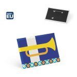 Button P'IN 14. Button P'IN 14. Хоризонтална правоъгълна значка с игла