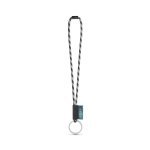 Lanyard TUBE Long (&Oslash; 7 mm). Dostępna w 24 standardowych kolorach i w pełni personalizowana - Czarny/Szary