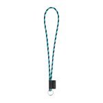 Lanyard TUBE Long (&Oslash; 7 mm). K dispozici ve 24 standardn&iacute;ch barv&aacute;ch a plně přizpůsobiteln&aacute; - 353 - Čern&aacute;/Světle modr&aacute;
