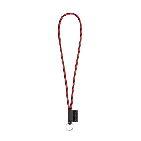 Lanyard TUBE Long (&Oslash; 7 mm). K dispozici ve 24 standardn&iacute;ch barv&aacute;ch a plně přizpůsobiteln&aacute; - Čern&aacute;/Červen&aacute;