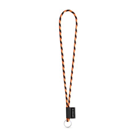 Lanyard TUBE Long (&Oslash; 7 mm). K dispozici ve 24 standardn&iacute;ch barv&aacute;ch a plně přizpůsobiteln&aacute; - Čern&aacute;/Oranžov&aacute;