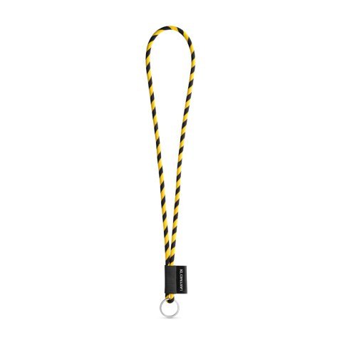 Lanyard TUBE Long (&Oslash; 7 mm). K dispozici ve 24 standardn&iacute;ch barv&aacute;ch a plně přizpůsobiteln&aacute; - Čern&aacute;/Žlut&aacute;