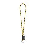 Lanyard TUBE Long (&Oslash; 7 mm). K dispozici ve 24 standardn&iacute;ch barv&aacute;ch a plně přizpůsobiteln&aacute; - Čern&aacute;/Žlut&aacute;