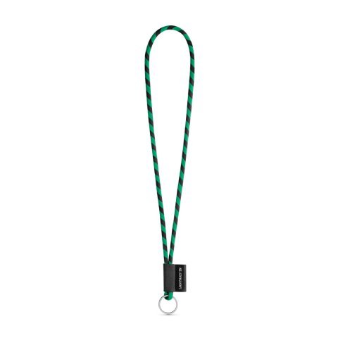 Lanyard TUBE Long (&Oslash; 7 mm). K dispozici ve 24 standardn&iacute;ch barv&aacute;ch a plně přizpůsobiteln&aacute; - Čern&aacute;/Zelen&aacute;