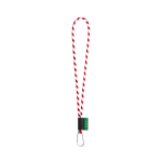 Lanyard TUBE Long (&Oslash; 7 mm). K dispozici ve 24 standardn&iacute;ch barv&aacute;ch a plně přizpůsobiteln&aacute; - B&iacute;l&aacute;/Červen&aacute;