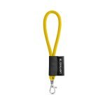 Lanyard TUBE Short (&Oslash; 7 mm). Dispon&iacute;vel em 24 cores standard e totalmente personaliz&aacute;vel - Amarelo Neon