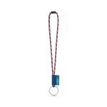 Lanyard TUBE Long (&Oslash; 7 mm). Erh&auml;ltlich in 96 Pantone&reg;-Farben und vollst&auml;ndig individualisierbar - Orange Hexachrome /K&ouml;nigsblau
